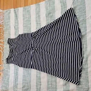 Mia + Tess Navy Stripe Dress Large - Mia and Tess - Mia & Tess